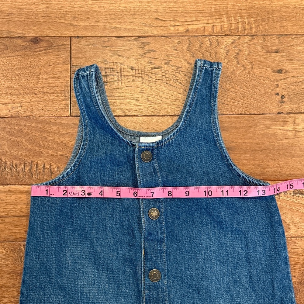 Little Co. By Lauren Conrad Denim Blue Jean Jumper Dress - Size 7 - Picture 14 of 16